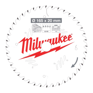 Milwaukee pílový kotúč na drevo 165x20x1.6mm 40z ATB